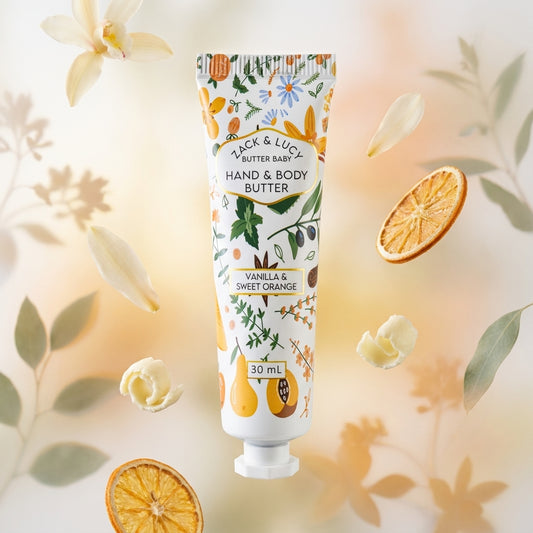 Vanilla and Sweet Orange • Hand and Body Butter Tube